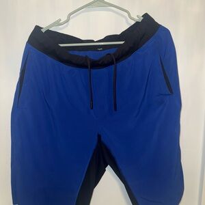 Lululemon Athletica Blue and Black Athletic Shorts